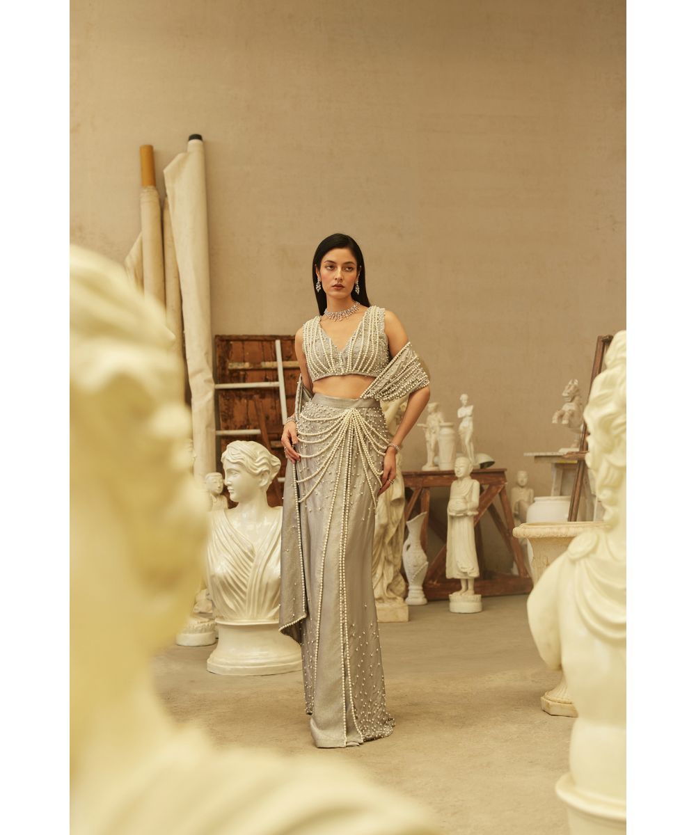 MEHUL GUPTA - Pre-stitched Fusion Saree